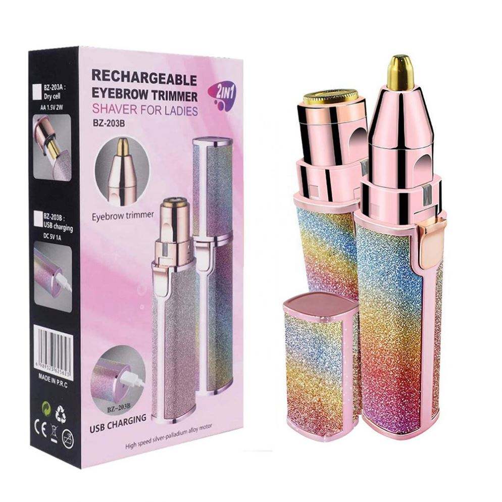 Eyebrow Trimmer – USB Electric Shaver 2-in-1, Precision Grooming Made Easy