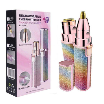 Eyebrow Trimmer – USB Electric Shaver 2-in-1, Precision Grooming Made Easy